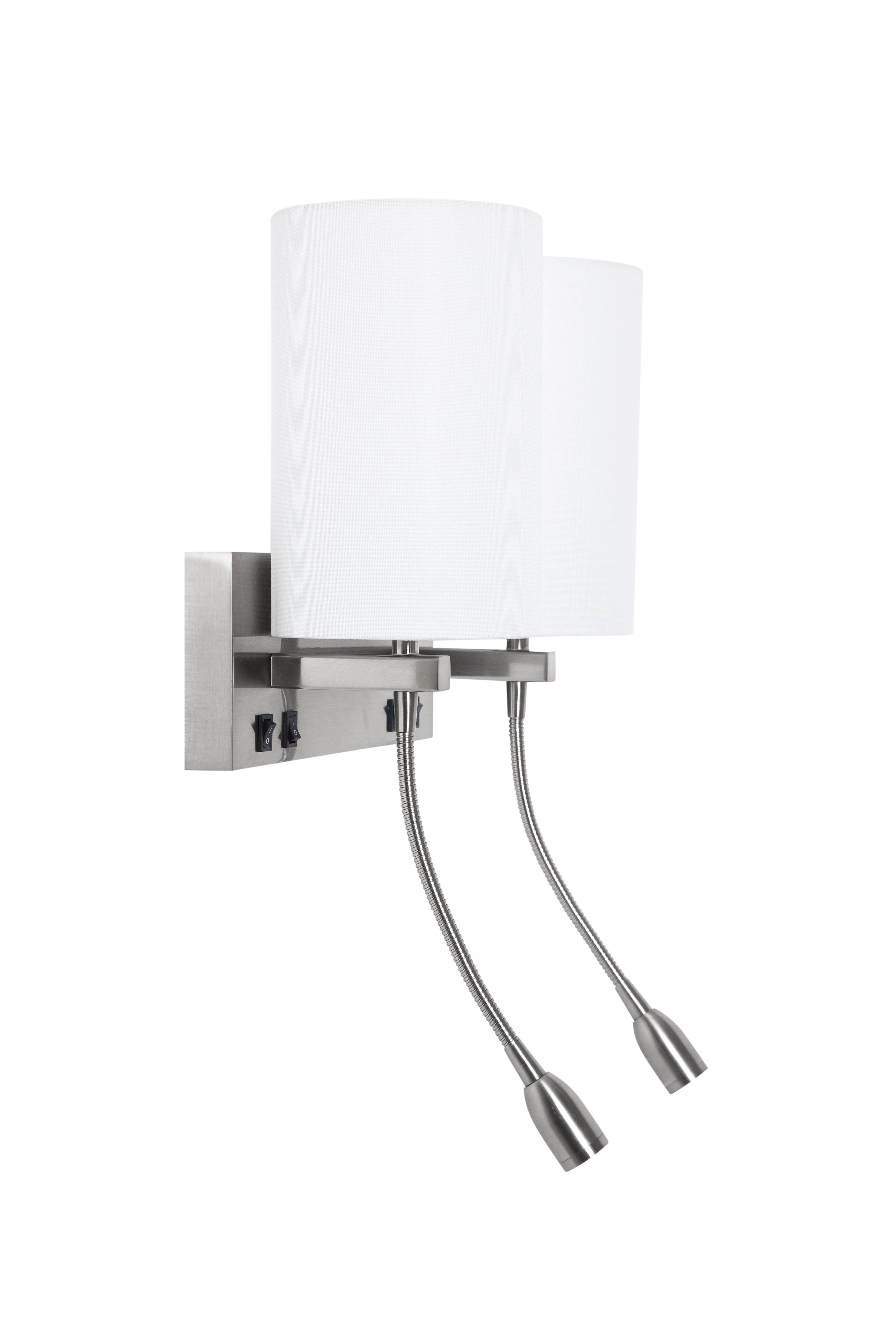 Headboard reading lamp
