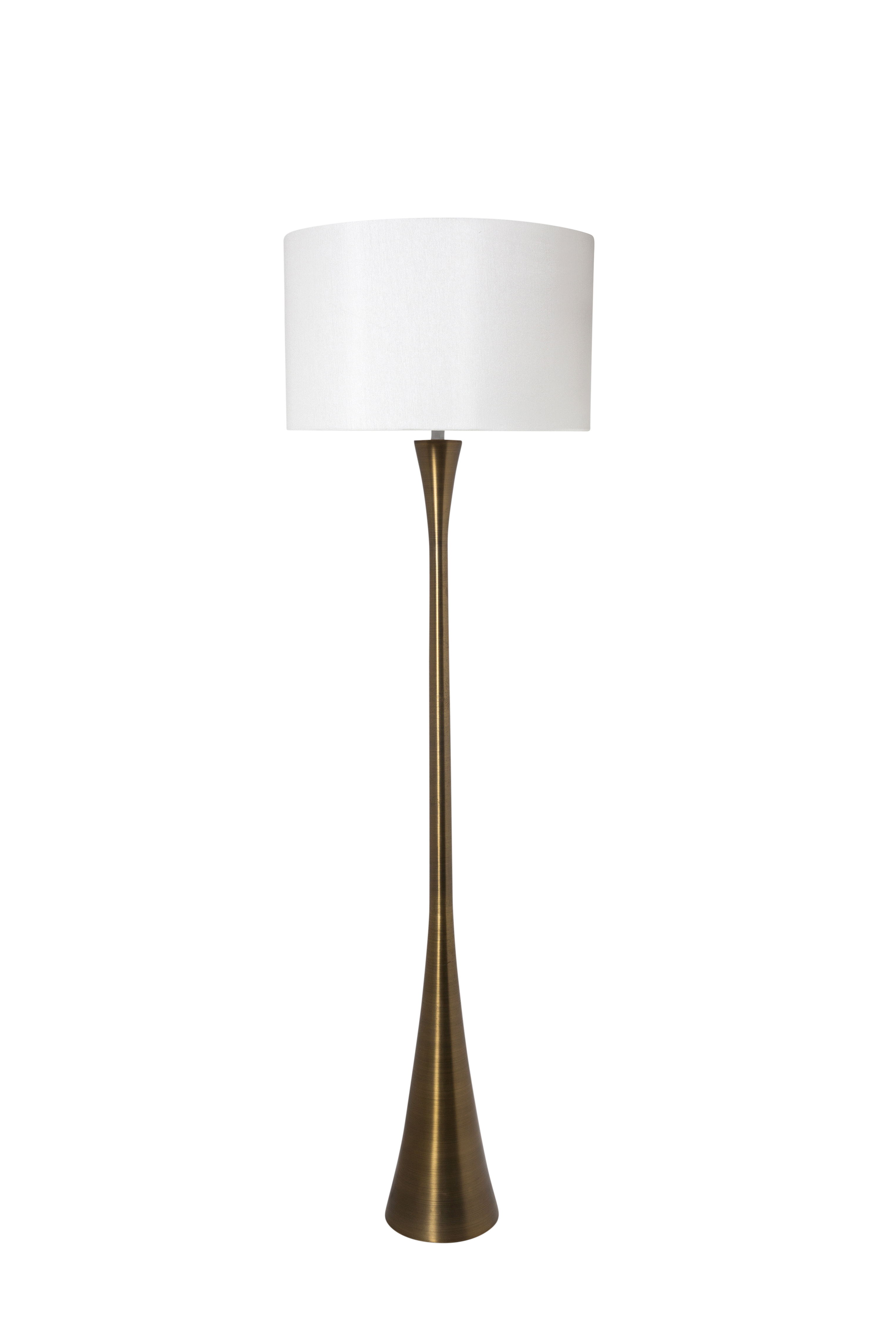 Slim wait shape floor lamp